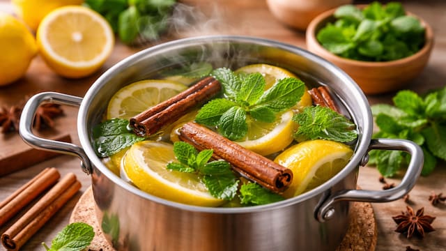 Hervir cáscara de limón, canela y menta: para qué sirve y por qué lo recomiendan