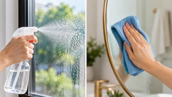 Rociar una mezcla de vinagre, alcohol al 70% y agua sobre los cristales: cómo preparar la solución y para qué sirve