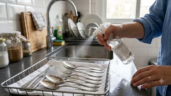 Limpiar los cubiertos de la cocina con vinagre blanco: por qué lo recomiendan y para qué sirve
