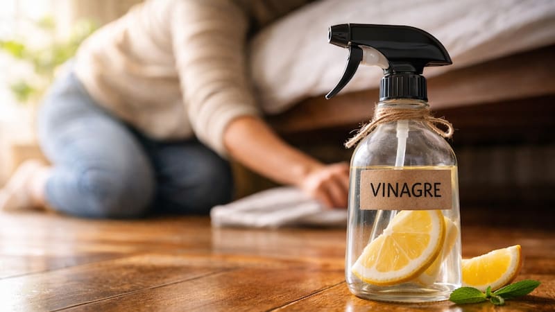 El vinagre blanco destaca por sus propiedades desinfectantes y desodorizantes naturales.