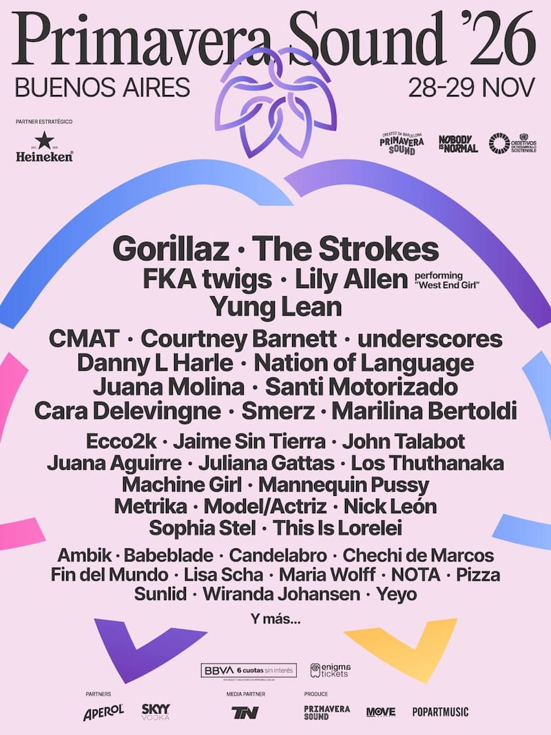 Line up completo del Primavera Sound 2026