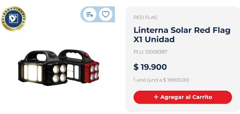 La linterna está pensada para utilizarse en interiores, exteriores, automóviles y actividades al aire libre.