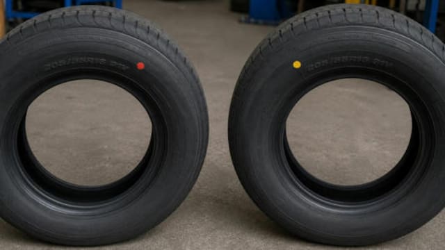Pocos lo saben: para qué sirven los puntos amarillos y rojos en las llantas de los autos y para qué están