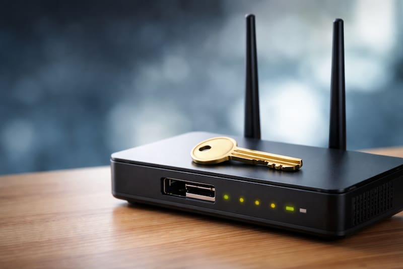 Llave en el router