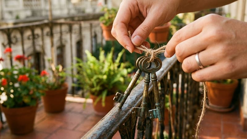 Conocé el secreto detrás de este amuleto de 'apertura de caminos' que, además, funciona como un eficaz repelente sonoro para mantener tu balcón limpio. Foto: generada por Gemini.