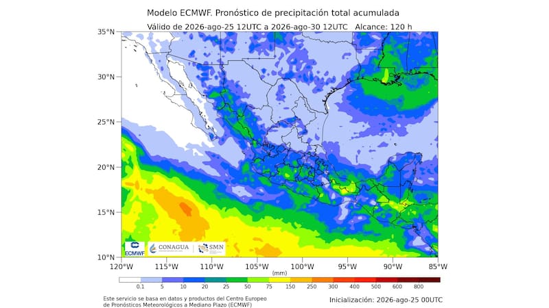 Llega el diluvio del mes el miércoles 26 y jueves 27 de agosto: alertan por una tormenta tropical acompañada de granizo y ráfagas de viento superiores a 70 km/h