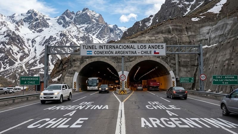 Llega la obra más esperada | Construirán un túnel que conectará Argentina con Chile y atravesará la Cordillera de Los Andes: se podrá cruzar los 365 días del año
Fuente: IA