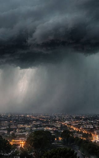 Llega la lluvia negra más intensa de febrero: habrá fuertes ráfagas de viento y posible caída de granizo en estas zonas