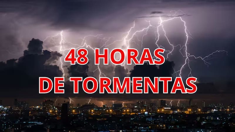 Llega un diluvio histórico y habrá 48 horas de tormentas eléctricas, ráfagas de viento y lluvias intensas: cuáles son las zonas en riesgo
Fuente: Canva
