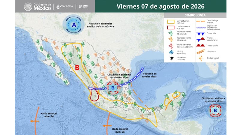 Llega un muro de nubes que traerá tormentas por 96 horas: un ciclón provocará lluvias y caída de granizo en estas zonas
