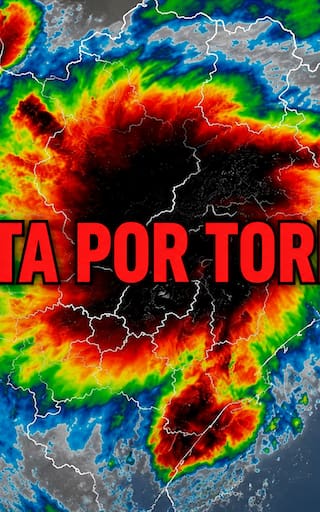 Llega el diluvio del año este martes 18: tormentas con granizo y ráfagas de hasta 70 km / h