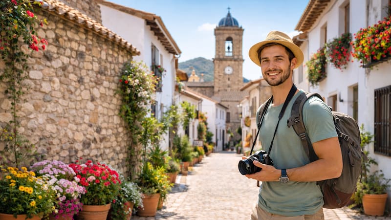 El pueblo más pequeño del país: tiene solo seis calles y atrae a los turistas por sus viviendas tradicionales.
