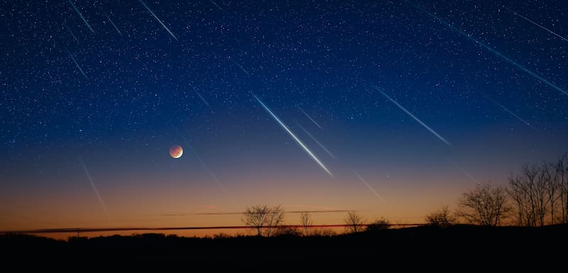 El fenómeno se produce cada año cuando la Tierra atraviesa los restos del cometa 1P/Halley. (Fuente: ShutterStock).