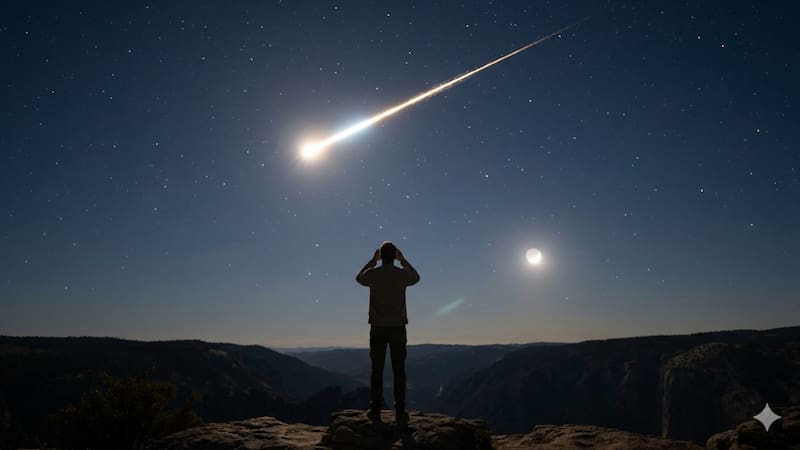 Tus ojos necesitan tiempo para adaptarse a la oscuridad. Una vez que estés en tu balcón, terraza o jardín, no mires el celular. Foto: Gemini.