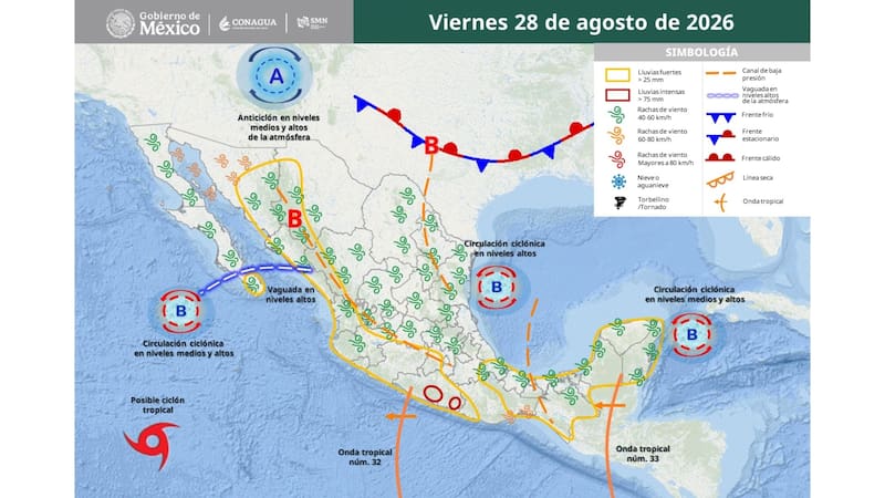Llega el diluvio del mes el viernes 28 de agosto: alertan por una tormenta helada con granizo y ráfagas de viento superiores a 70 km/h