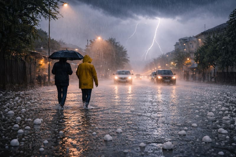 El Servicio Meteorológico Nacional advirtió por la llegada de una fuerte tormenta en distintos puntos del país para la semana. Fuente: Archivo.