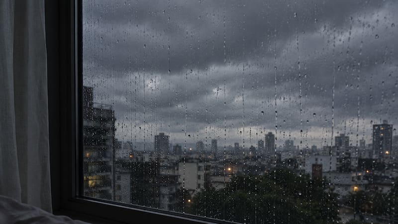 Lluvia y nubosidad