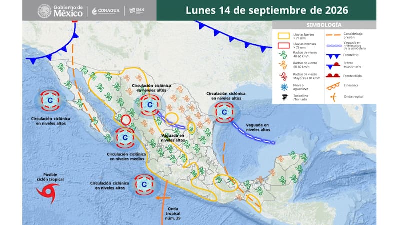 Se viene una tormenta histórica en septiembre por más de 72 horas desde este lunes 14: alerta máxima por lluvias, granizo y vientos
