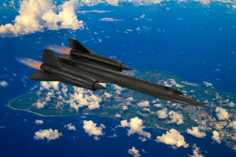 El Lockheed SR-71 Blackbird es el avión militar más rápido del mundo. Fuente: Shutterstock