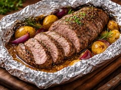 ¿Cómo hacer lomo al horno con papel aluminio? el truco para lograr una carne jugosa, tierna y con mucho sabor