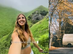 Lorena, joven emprendedora, cambió por completo su estilo de vida y convirtió una furgoneta camperizada en su casa y oficina: “No quería vivir sin tiempo ni libertad”