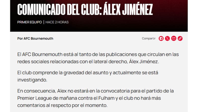 Los escandalosos chats de un futbolista español de la Premier League: “Nunca estuve con una chica de 15 años”