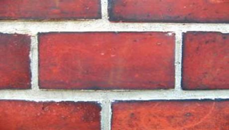 Los ladrillos baratos que sirvieron para que la pareja ucraniana pueda construir la vivienda.