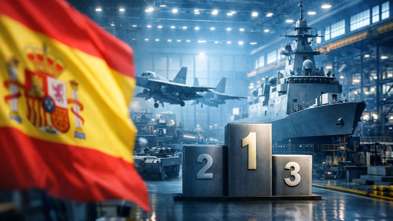 Los mayores exportadores de armamento militar del mundo: España se metió en el top 10 global y hace historia. Foto: ChatGPT