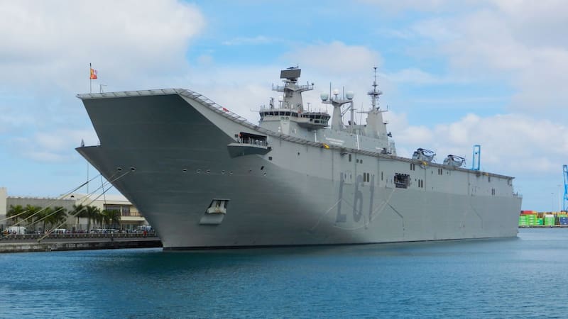 Los principales exportadores de armamento militar del mundo: España entró en el top 10 global y hace historia. Foto: Navantia