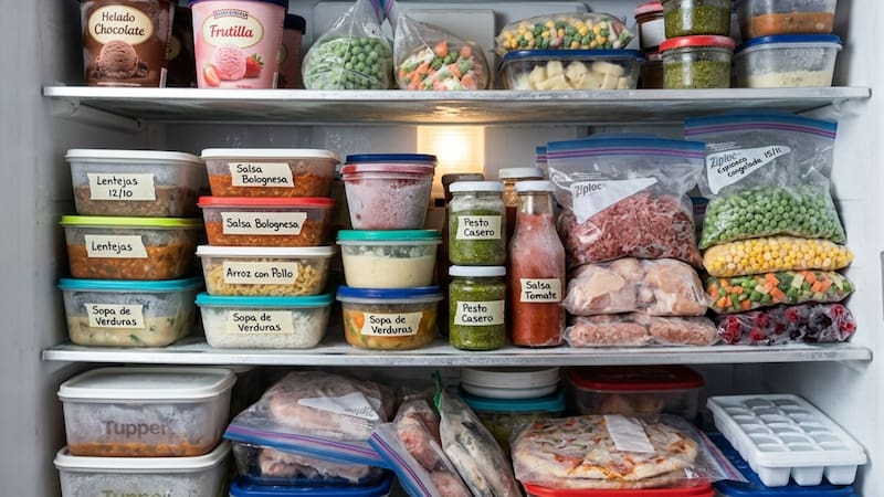 Los recipientes que nunca hay que usar para guardar la comida en el freezer | Cuáles son y por qué pueden intoxicar los alimentos y romper el congelador
Fuente: IA