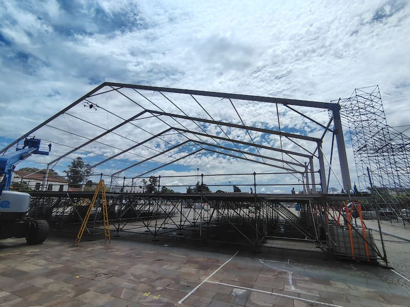 El escenario principal