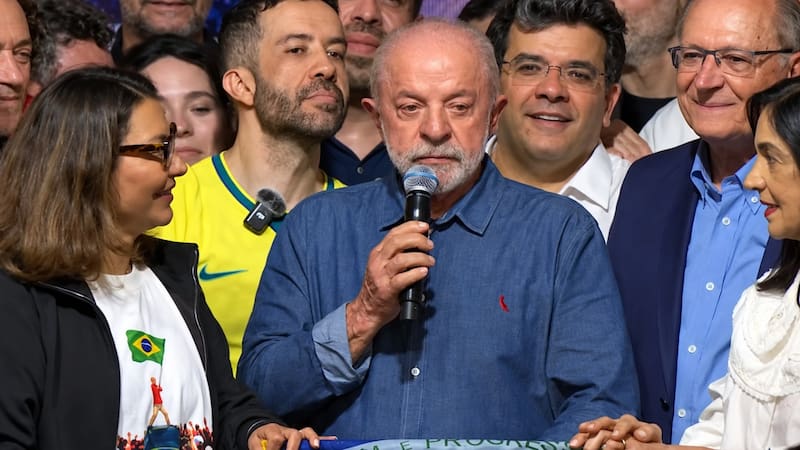 Lula da Silva tras su victoria.