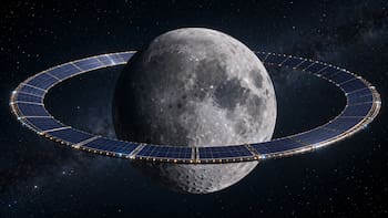 Impulsan el proyecto más ambicioso de la historia: un anillo solar alrededor de la Luna que podría proveer energía renovable e inagotable a todo el planeta