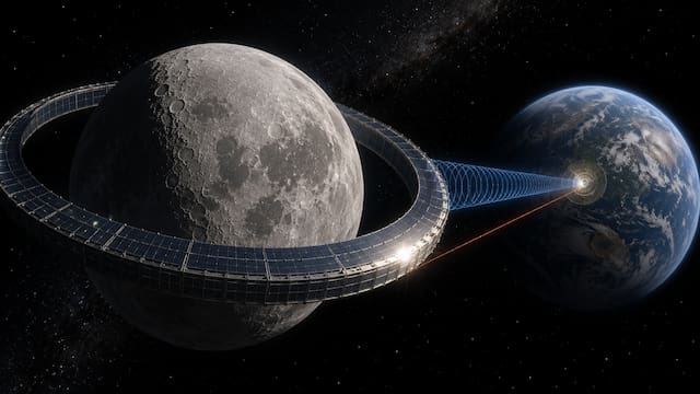 Japón quiere construir un anillo solar de 11.000 kilómetros alrededor de la Luna y enviar energía limpia a la Tierra