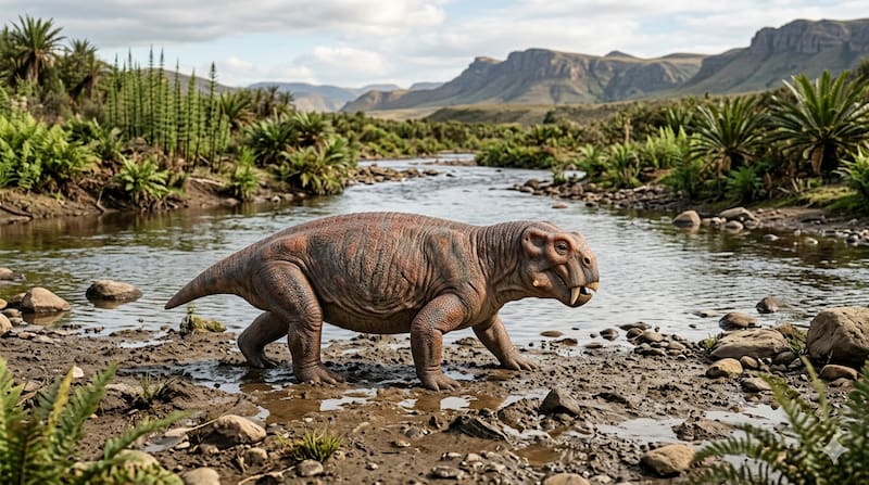 Descubren el primer huevo de un Lystrosaurus, antepasado de los mamíferos, de hace 250 millones de años.