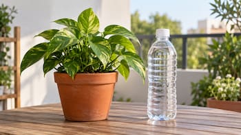 Usar una botella de plástico con agua en las macetas de las plantas: para qué sirve y por qué muchos lo recomiendan