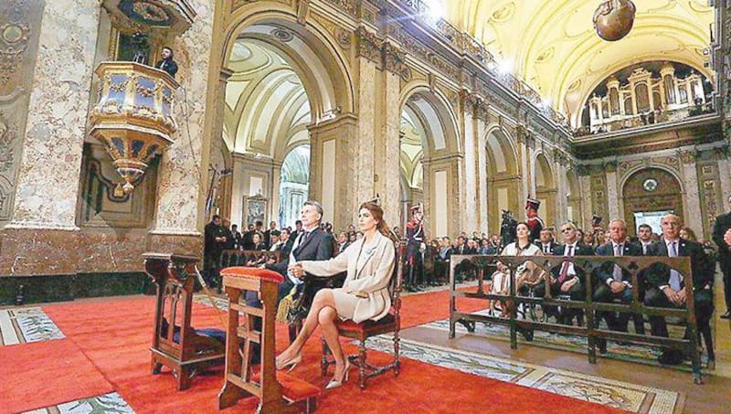 Macri y Awada participaron de Tedéum realizado en la Catedral en 2017