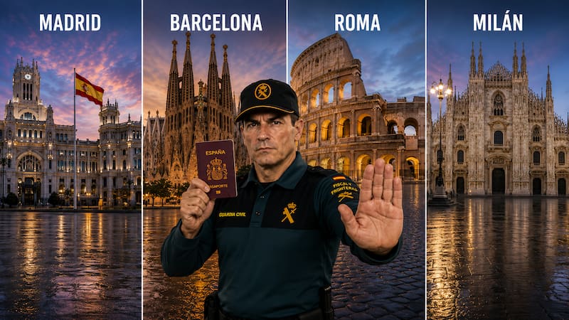 Confirmado | Los aeropuertos de Madrid, Barcelona, Roma y Milán bloquearan la entrada y salida a quienes posterguen la renovación del pasaporte