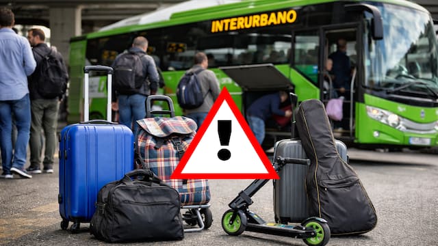 Confirmado | Cambian las reglas del equipaje en los autobuses y permitirán solo un objeto por persona: estas son las medidas exactas