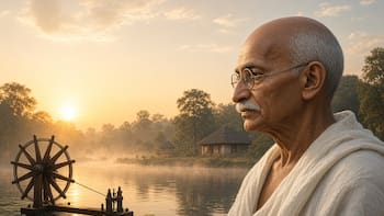 Mahatma Gandhi, pacifista y pensador: “La felicidad se alcanza cuando lo que uno piensa, dice y hace están en armonía”