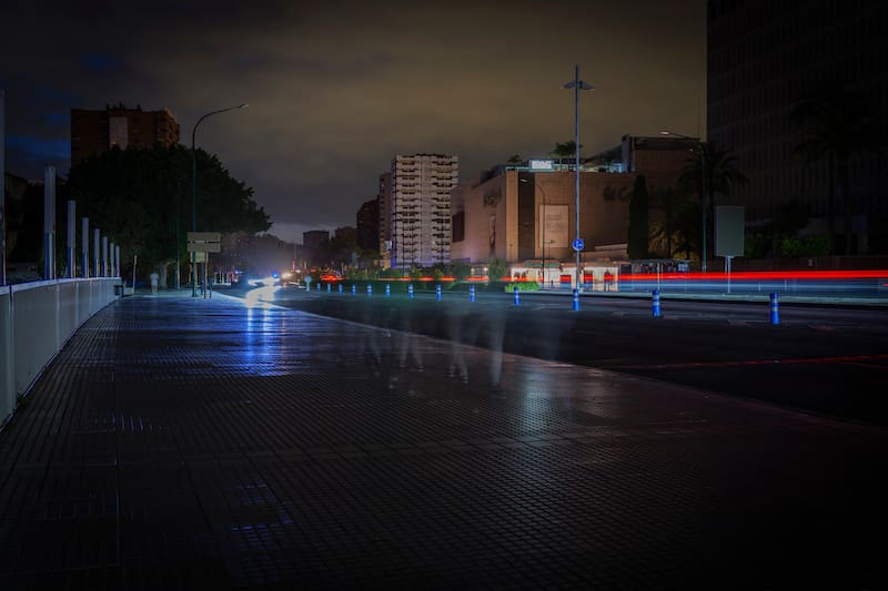 Apagón en Málaga, abril de 2025.