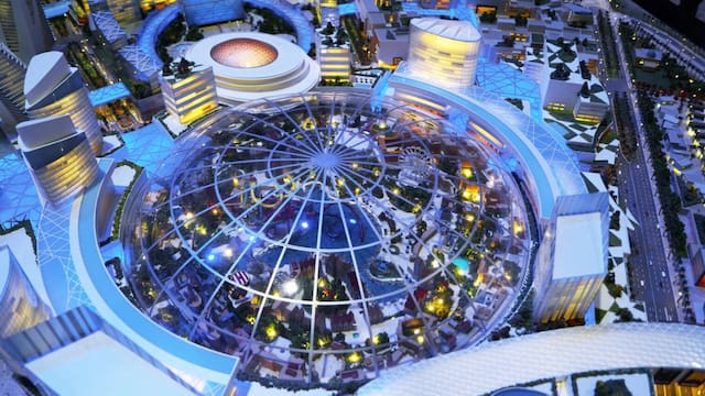 Construyen el shopping más grande del mundo: una megaestructura futurista con ocho millones de metros cuadrados