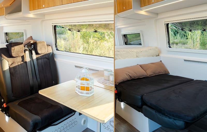 Esta novedosa furgoneta camper compite por ser una de las mejores: la van 4x4 cuenta con baño, cocina y 4 camas.