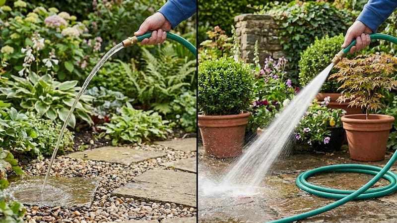 Con algunos accesorios es posible transformar una manguera de jardín en un sistema de limpieza mucho más potente, ideal para remover suciedad del auto, el patio y distintas superficies del hogar.