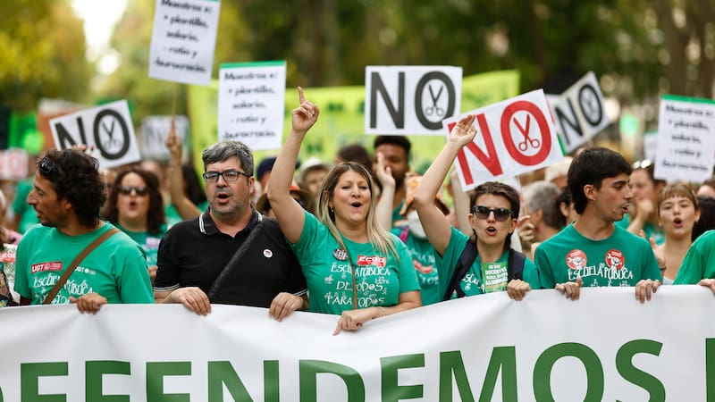 Manifetación en defensa de la educación pública en Madrid. Imagen ilustrativa.