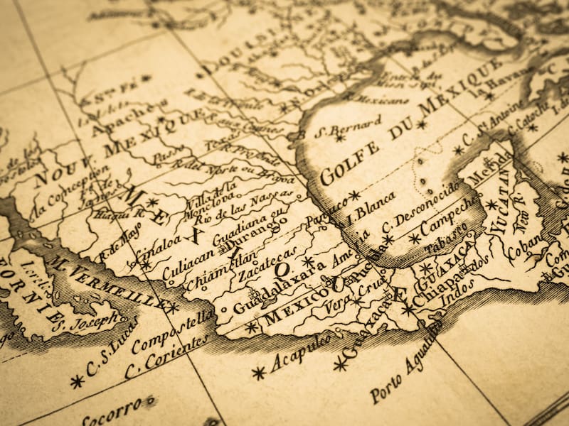 La isla apareció en mapas oficiales hasta 1946, pero estudios de la Secretaría de Marina en 1977 y 1997 no encontraron rastros de ella. Fuente: Wikimedia