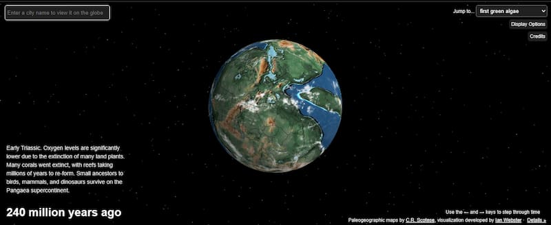 El mapa funciona como una web.