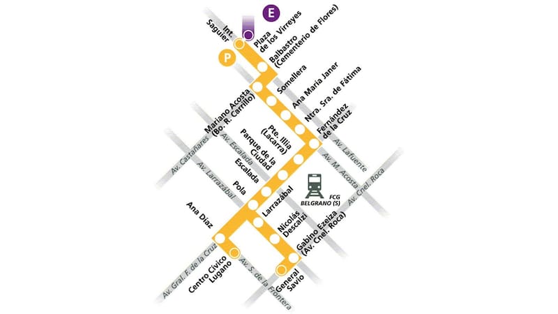 El proyecto busca conectar las estaciones del Centro Cívico Lugano y de General Savio (Fuente: Subte de Buenos Aires).