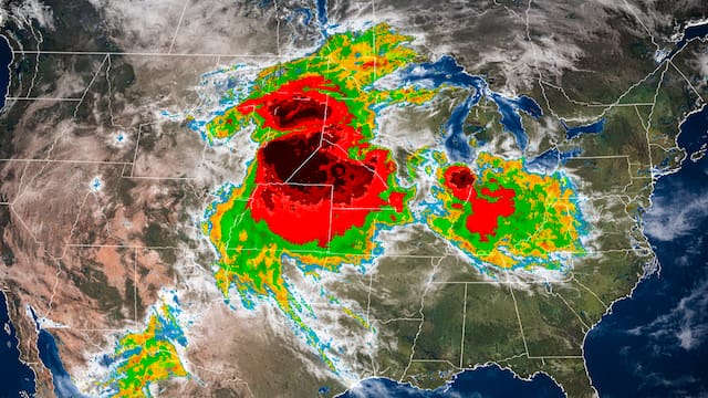 Se viene un diluvio histórico con tormentas por 72 horas: lluvias torrenciales, granizo y ráfagas de 121 km/h