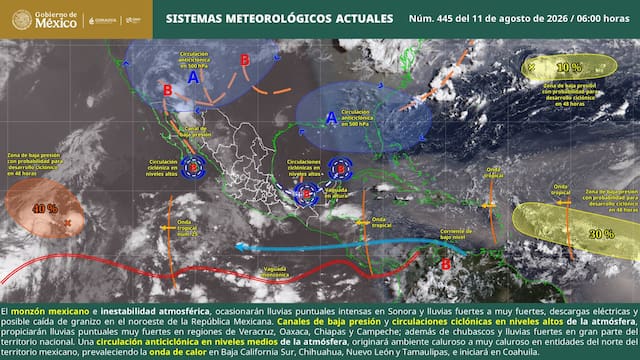 Se viene el diluvio del siglo: 48 horas de tormentas con granizo y fuertes lluvias con ráfagas de viento